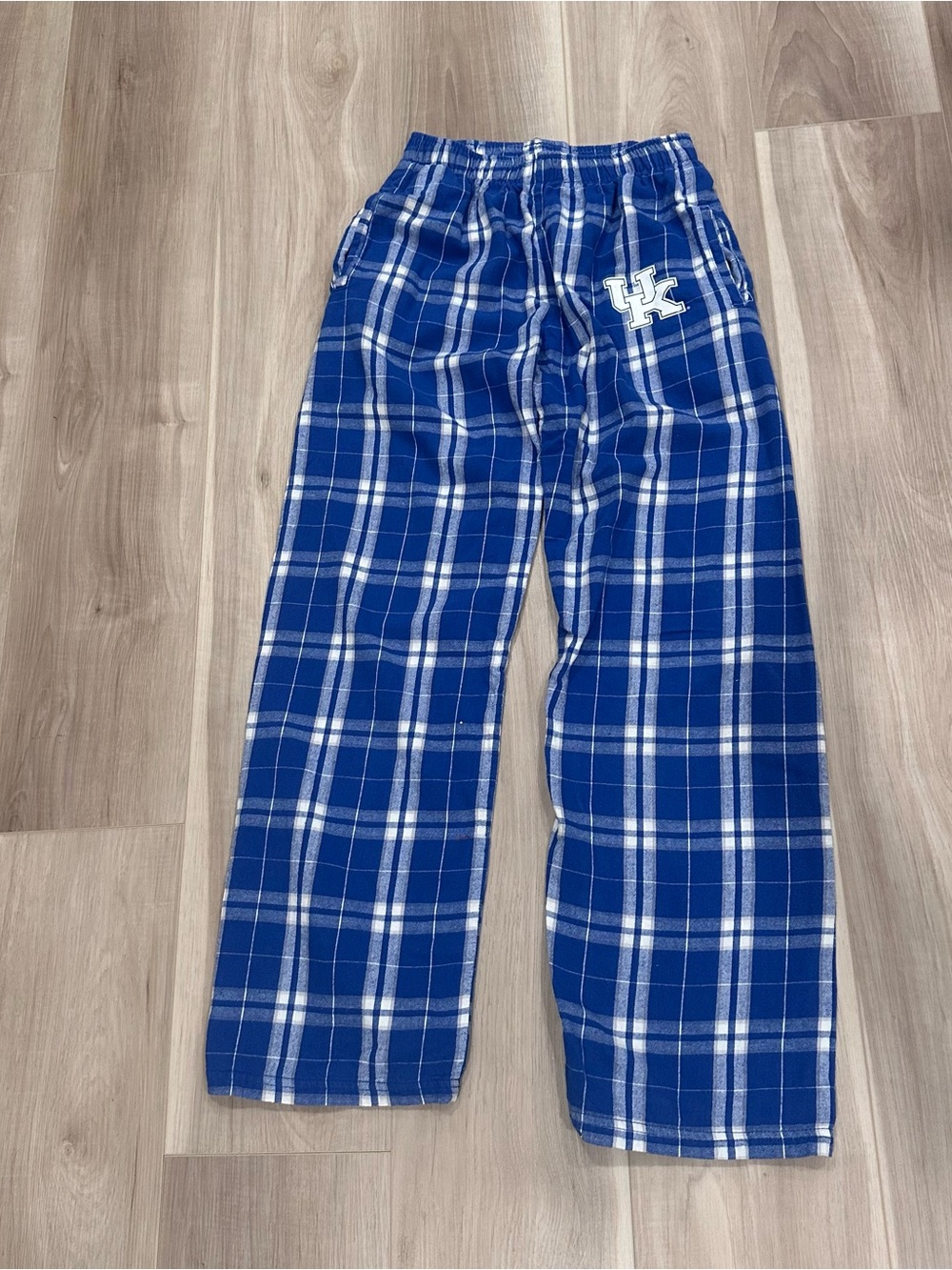 boxercraft Royal Blue and White Plaid Kids Pajama Pants